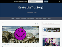 Tablet Screenshot of doyoulikethatsong.com